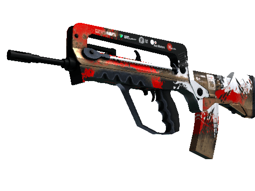 CS:GO Skins: Red Loadout (FAMAS | Roll Cage) - ArcticBlaze.net